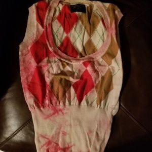 Vivienne Westwood Anglomania Argyle Tie Dye Vest